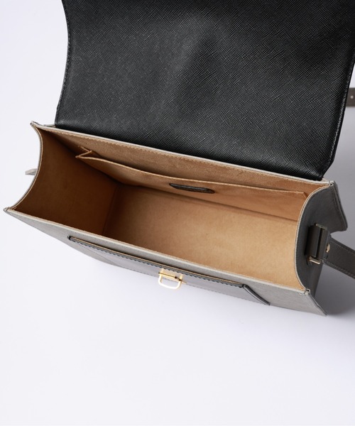 ショルダーバッグ Leather Flap Shoulder Bag メンズ レディースの画像