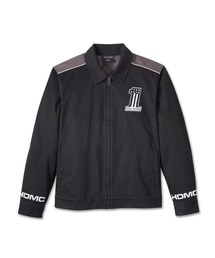 Harley-Davidson ブラック MA-1ジャケット Harley Davidson（ハーレー・ダビッドソン） MEN'SシープレザーMA-1