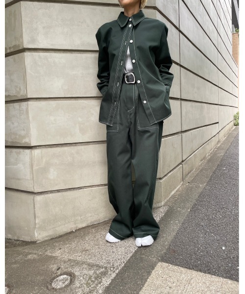 BLACK BY MOUSSY カーゴパンツ stitch pants(ステッチパンツ