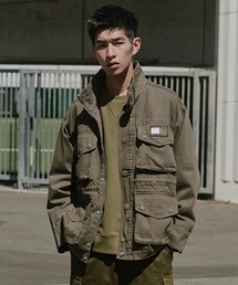 トミーヒルフィガーナイロンジャケットミリタリーフィールドコートロゴボタン絞り トミー ヒルフィガー TOMMY HILFIGER 【オンライン限定】ロゴ