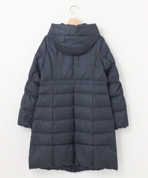 組曲 ダウンコート ダウンジャケット 「洗える」ライトタフタロング