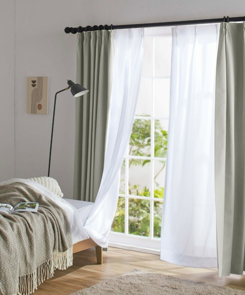iellio インテリア 「100％遮光」カーテン・レース（UVカット/断熱保温