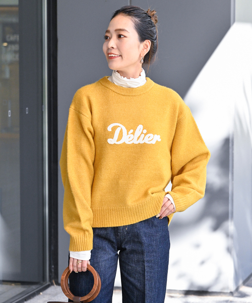 B.C STOCK（ベーセーストック） ニット サガラロゴニット レディース