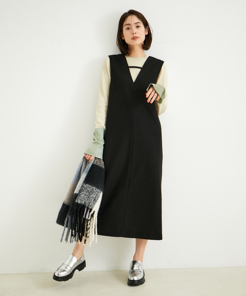 ニット セーター 「再入荷」バイカラースリーブラメニット レディース LE CERCLE par rope' ニット セーター 「再入荷」バイカラー