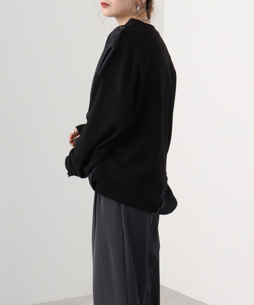 RE730 トレーナー スウェット デニム配色トレーナー メンズ レディース