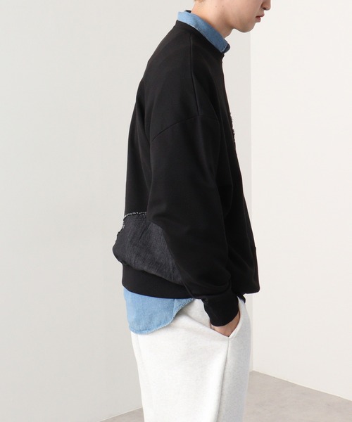 RE730 トレーナー スウェット デニム配色トレーナー メンズ レディース