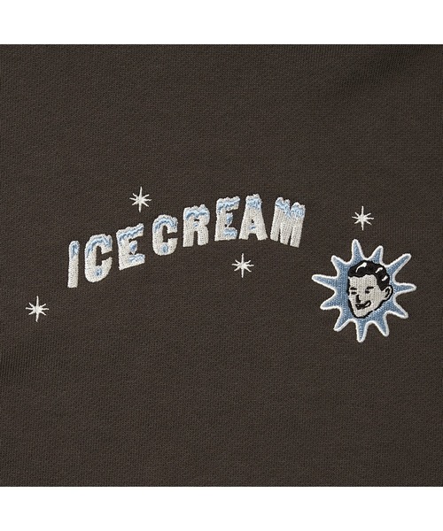 パーカー・フーディ Ami Cream Cotton Sweatshirt ICECREAM パーカー EMBROIDERED LOGO SWITCHING COTTON HOODIE