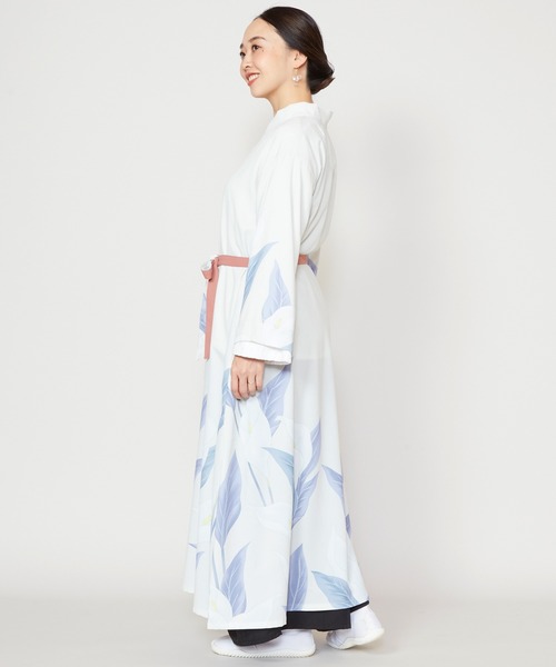 ワモノヤカヤ　新品未使用タグ付き水芭蕉羽織付きロングワンピースFREE SIZE KA3785EW15174_fw_thumbM.jpg