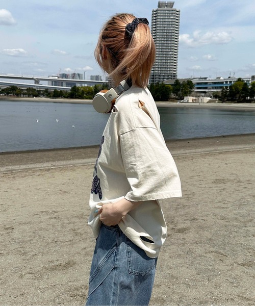tシャツ ダメージキラキラロゴTシャツ メンズ レディース : ZOZOTOWN