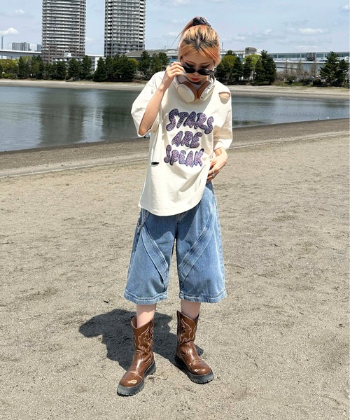 新品未使用品　大人も着れるサイズ　キラキラロゴTシャツ　16Y tシャツ ダメージキラキラロゴTシャツ メンズ レディース : ZOZOTOWN
