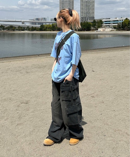 tシャツ ダメージキラキラロゴTシャツ メンズ レディース : ZOZOTOWN