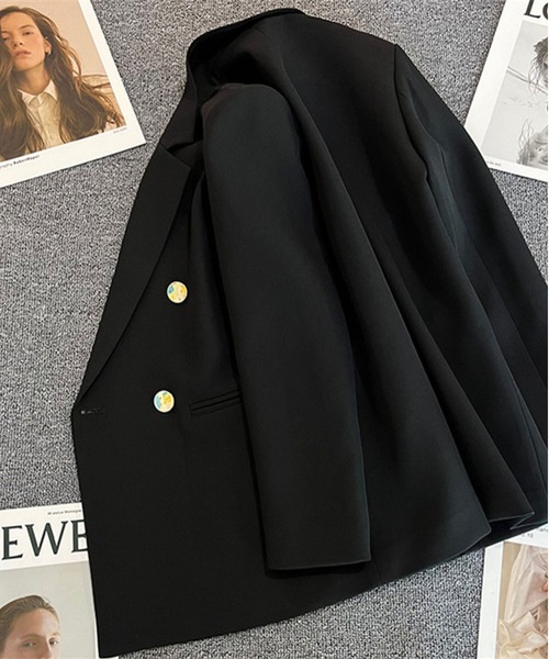 BLANC FICELLE ジャケット テーラードジャケット ダブル テーラード