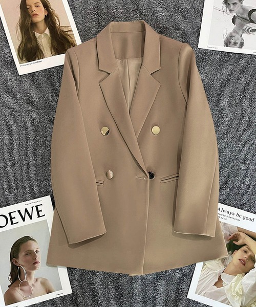 BLANC FICELLE ジャケット テーラードジャケット ダブル テーラード