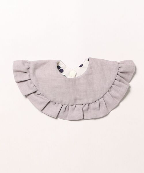 TONE スタイ よだれかけ 「こまりはんどめいど」フラワーフリルスタイ