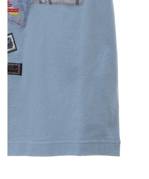 Karl Helmut tシャツ オリジナルチェックパッチワークTシャツ