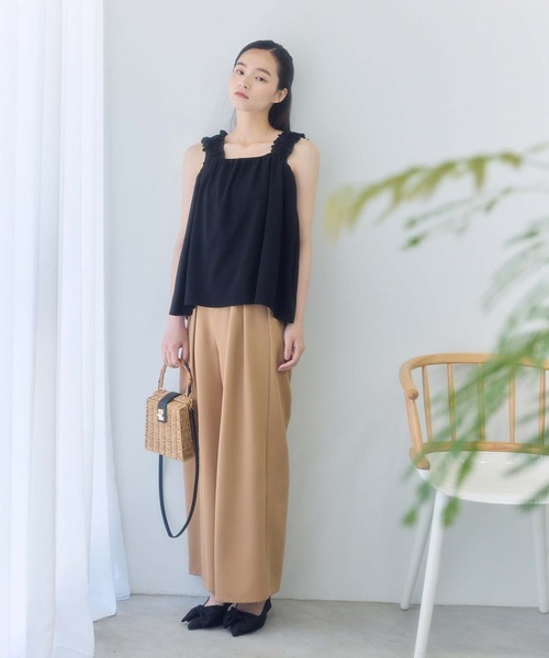 fifth ブラウス シャツ ノースリーブギャザーブラウス