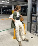 ワイドパンツ パンツ レースシアーパンツ(ch...の詳細画像3