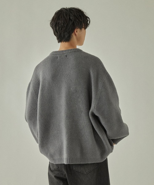 molk セーター ニット 「molk」バルーンスリーブメランジニット メンズ