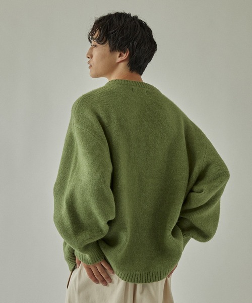 molk セーター ニット 「molk」バルーンスリーブメランジニット メンズ