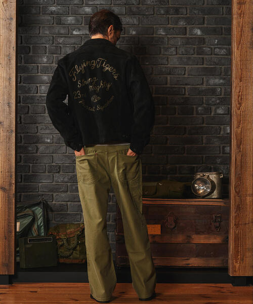 美品 AVIREXスウェードレザーJKT AVIREX 革ジャン ライダース AGED SUEDE SOUVENIR JACKET