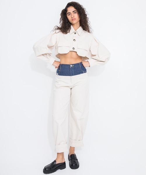 leinwande（ラインヴァンド） ブルゾン アウター Short Shirts Jacket