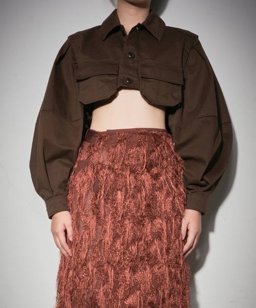 leinwande（ラインヴァンド） ブルゾン アウター Short Shirts Jacket