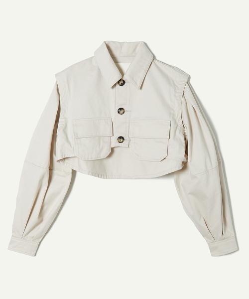 leinwande（ラインヴァンド） ブルゾン アウター Short Shirts Jacket