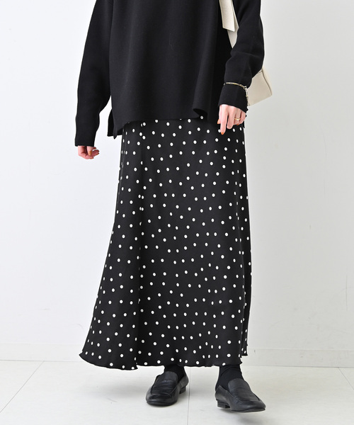 スカート 「一部WEB限定カラーあり/」ピーチサテンマーメイドスカート「洗濯機使用可能」 レディース