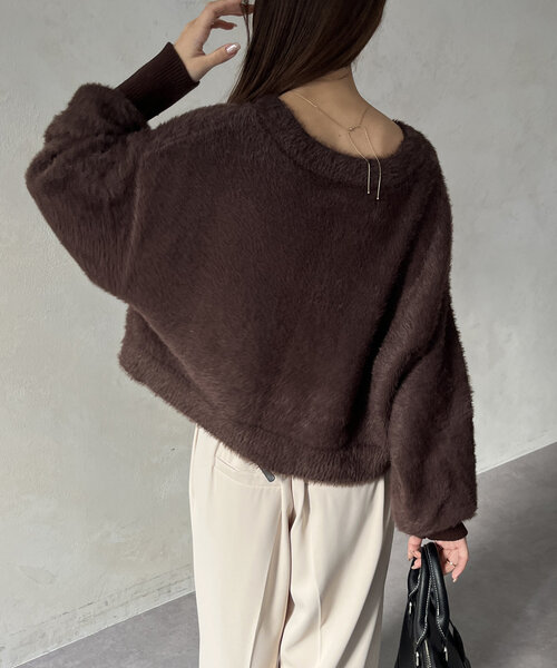 専用出品です。　Thevon ショート丈ボリュームシャギーニット ショート丈ボリュームシャギーニット | Thevon.(ゼヴォン