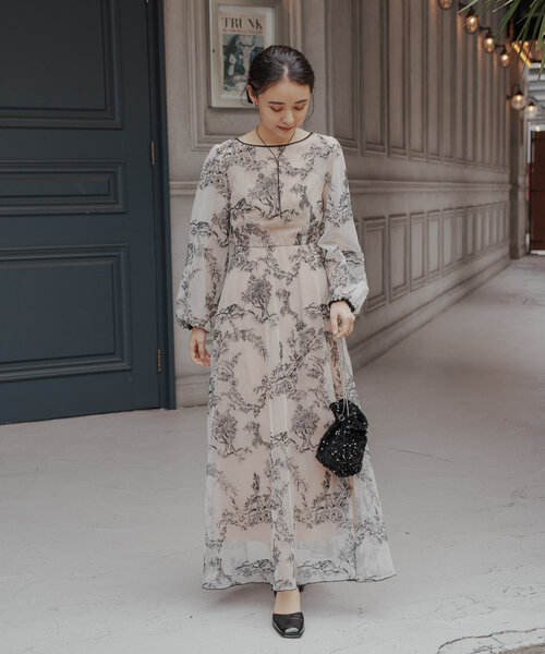 【Kastane】 embroidery organdy dress サイズ0 Kastane ワンピース 「オケージョンドレス/結婚式」embroidery