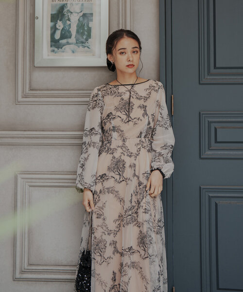 kastane embroidery organdy dress オケージョン セール】【オケージョンドレス/結婚式】embroidery organdy