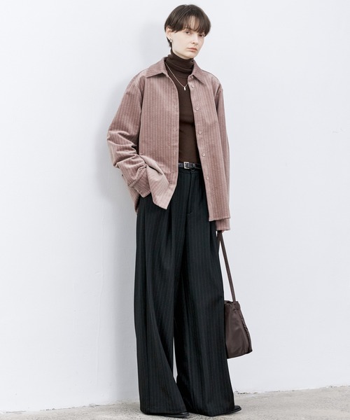 tageechita ブラウス シャツ 「tageechita」マルチストライプ