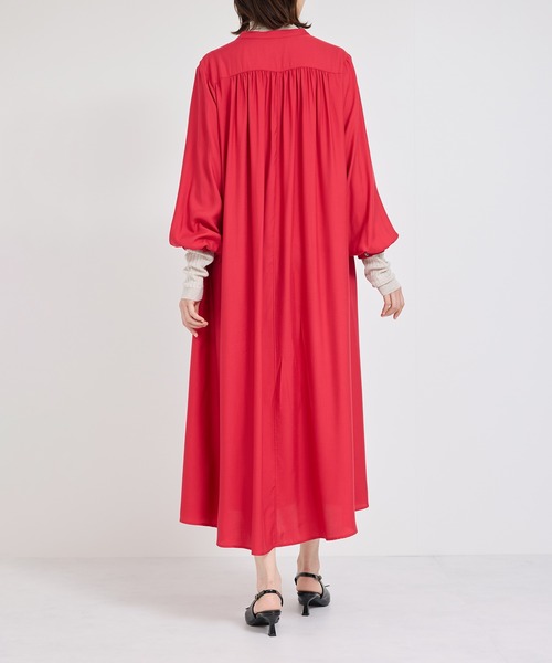 ROPE'（ロペ） ワンピース ギャザーヨークサテンドレス : ZOZOTOWN