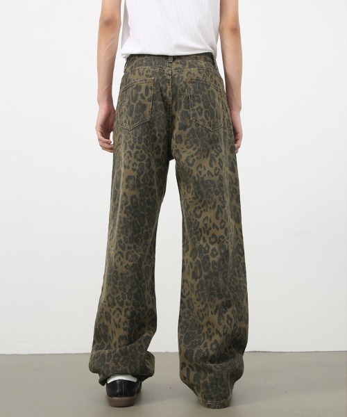 Ressaca（レサーカ） パンツ ルーズシルエットレオパード柄ストレート