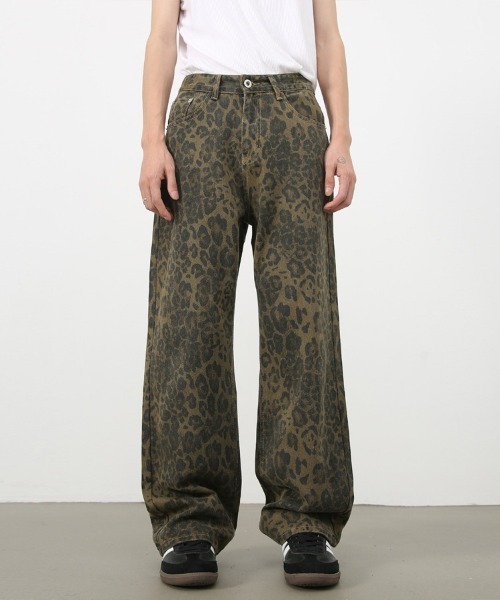 Ressaca（レサーカ） パンツ ルーズシルエットレオパード柄ストレート