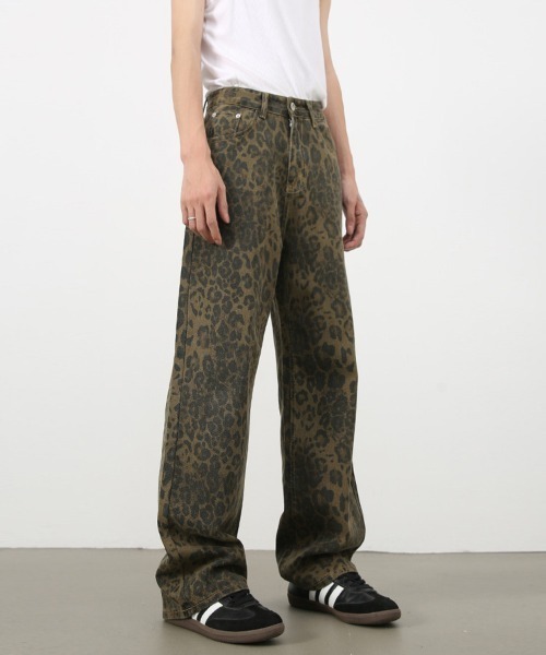 Ressaca（レサーカ） パンツ ルーズシルエットレオパード柄ストレート