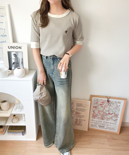 【エレガントで可愛い♡】CHANELＴシャツ classicalelf tシャツ 大人可愛いの新定番。袖リンガーボート