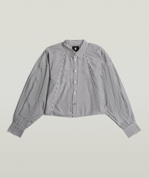 G-STAR RAW ブラウス シャツ MACRO BALLOON SHIRT/クロップドバルーン