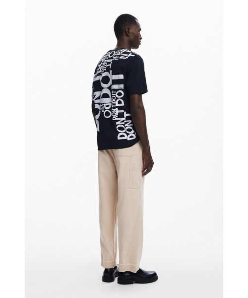 Desigual（デシグアル） tシャツ 「Don't」タイポグラフィーTシャツ