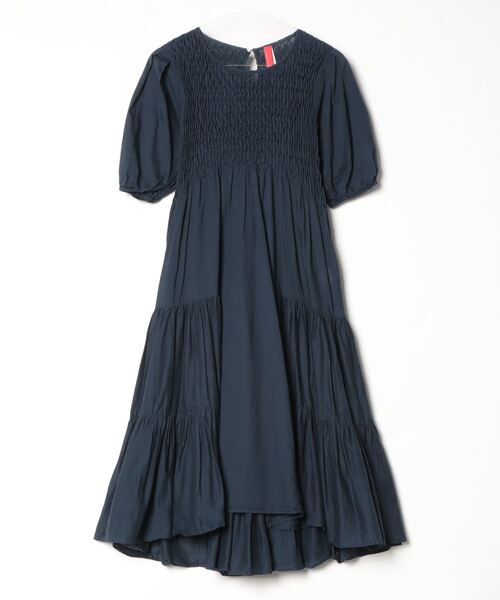 Merlette×Ron Herman マーレット ワンピース XS ネイビー merlette 「merlette」 半袖ワンピース「Ron Hermanコラボ」 X