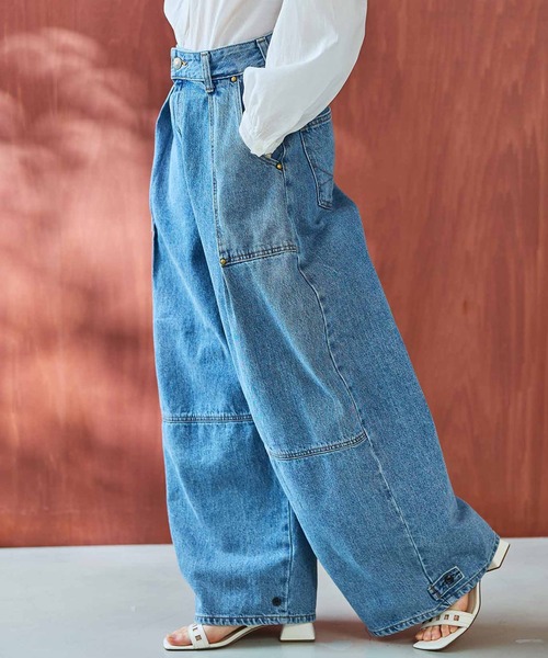 デニム・ジーパン IONSEOUL Denim one-tuck balloon pants JH003 楽天市場】【サムシング公式】atelier SOMETHING TLEB BALLOON