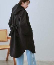 SALE【AMI】マティウス オーバーサイズ ショート ベルト コート SMILELAND モッズコート コート 「大きいサイズ」 後ろリボン