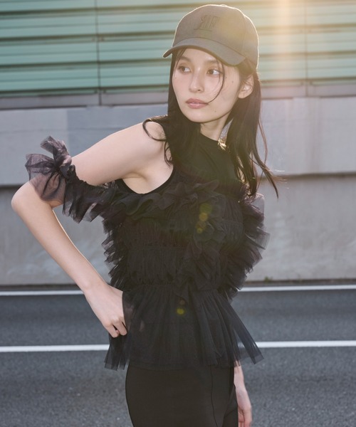 FRAY I.D｜チュールコンビ2wayトップス | Rakuten Fashion(楽天