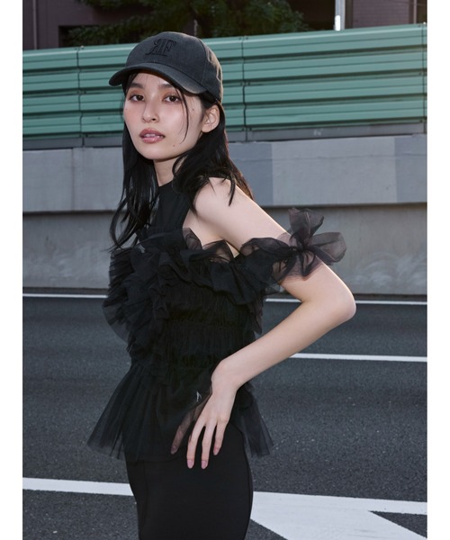 チュールトップス BK チュールトップス | Chika Kisada (Women)/チカ キサダ | 三越