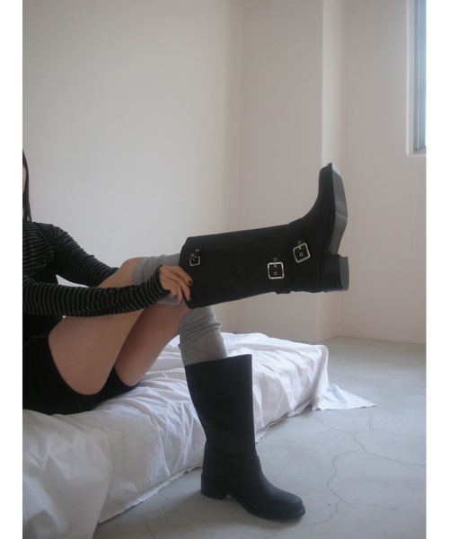 Didot.showroom ブーツ 「DIDOT.」バイカーミドルブーツ レディース