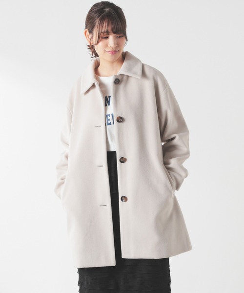 「Honeys」 「C.O.L.Z.A」ステンカラーコート S ブラック レディース_画像6