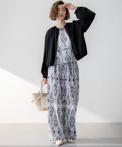 23区 ブラウス シャツ 「洗える」Ratti ドローイング ペイズリー