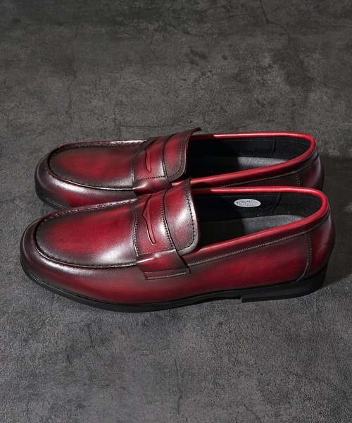 TETE HOMME（テット オム） ローファー かぶき染め コインローファー