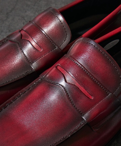 TETE HOMME（テット オム） ローファー かぶき染め コインローファー