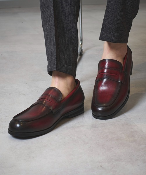 TETE HOMME ローファー かぶき染め コインローファー メンズ